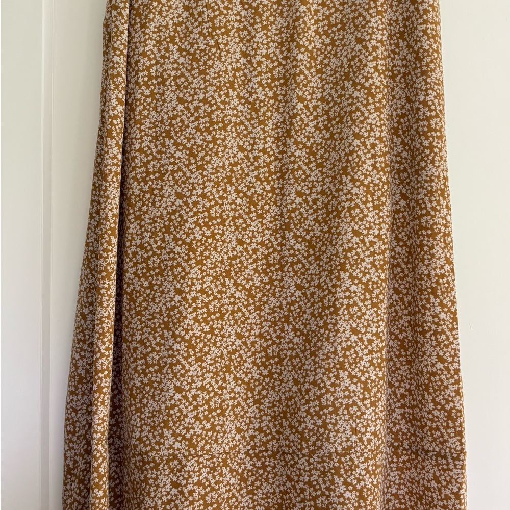 Wishlist by Bohme Floral Faux Wrap Midi Skirt Size Large NWOT - Picture 6 of 7
